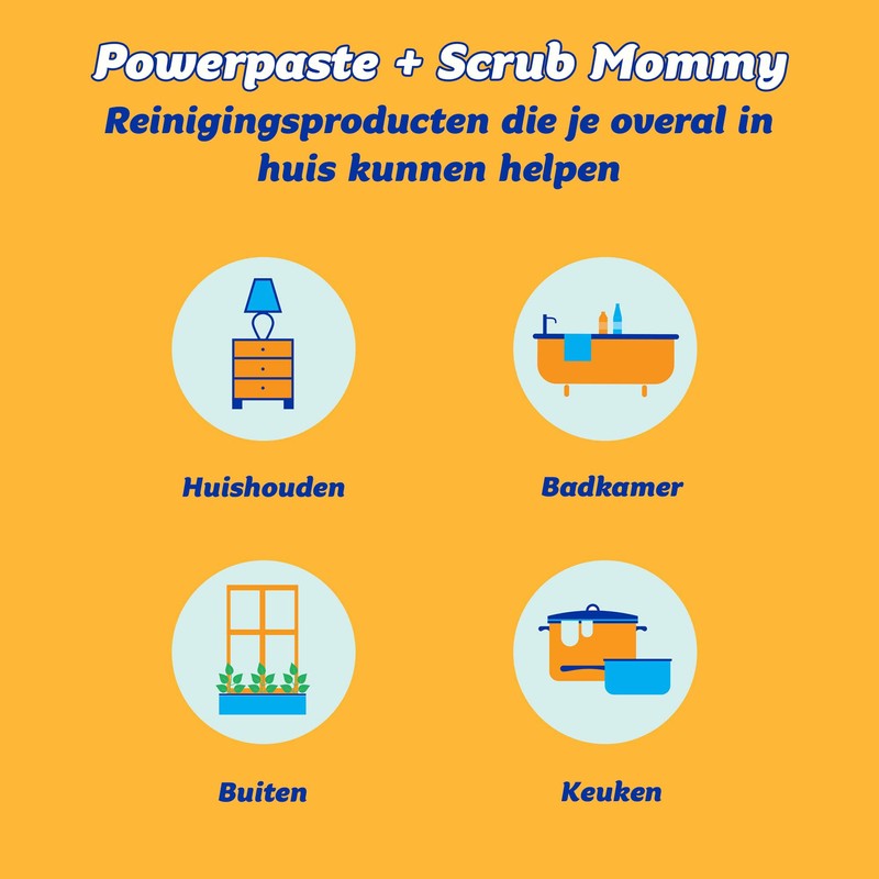 Scrub Daddy All Purpose Cleaning Paste Kit- PowerPaste - Natural