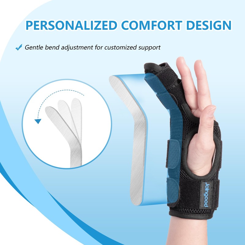 joingood Pinky Finger Support Brace, Adjustable with Removable Supports, for