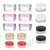 Transparente Leer Döschen, 12 Pcs 6 Farben Kosmetikbehälter, Cremedose Mini