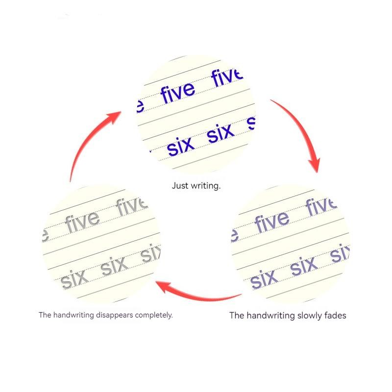 4pcs/pack Reusable Handwriting Practice Copybook Set Improve Writing Skills with