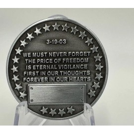 Vanguard Operation Iraqi Freedom "Shock And Awe"  1.75" Military Challenge Coin