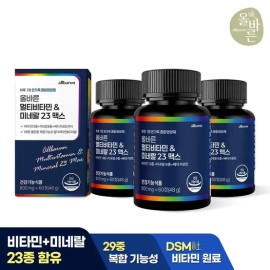 upright [Head office direct management] Correct Multivitamin & Mineral 23 Max 60 tablets x 3 (total 180 tablets for 6 months) / [본사직영] 올바른 멀티비타민&미네랄 23 맥스 60정 x 3개 (총 6개월분 180정)