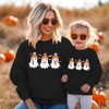 Mommy and Me Matching Outfits - Letter Print Crewneck Pullover