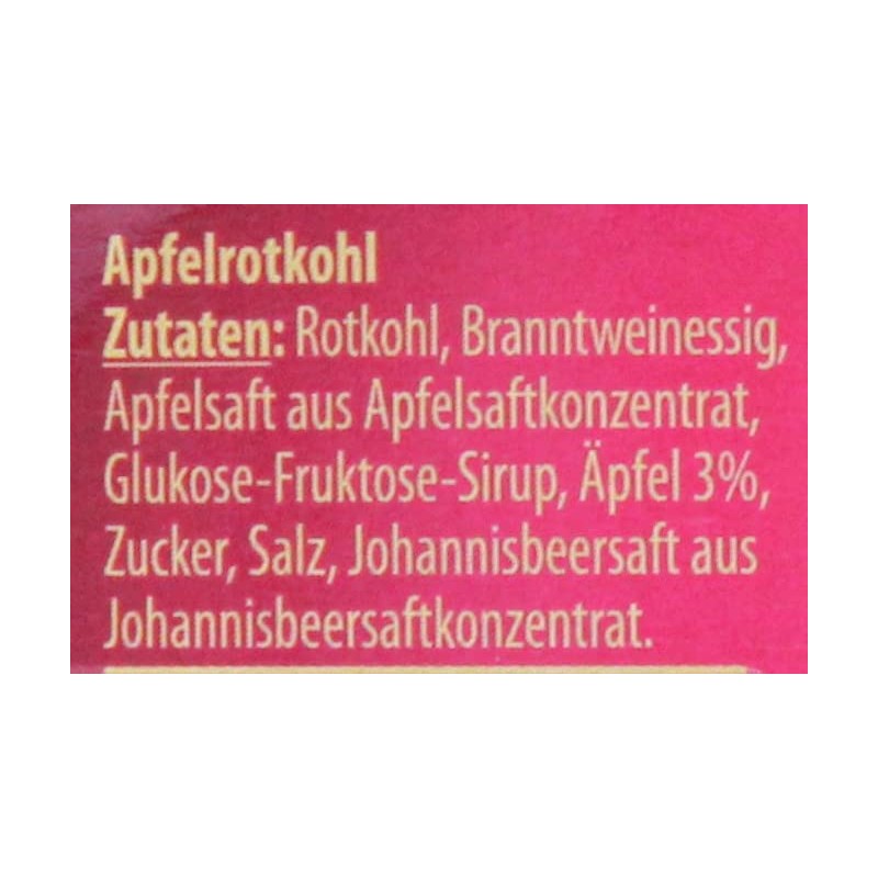 Kühne Apple Red Cabbage, Pack of 6 (6 x 650