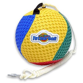 fun gripper Tetherball Ball Mesh Non Slip Easy Grip Cover Backyard Outdoor w/ 8' Nylon Rope by: Saturnian I