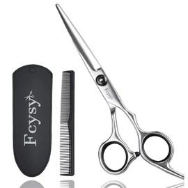 Professional Hairdressing Scissors Set Barber Scissors, Fcysy Hair Scissors for Hair Cutting, Haircut Scissors Hair Shears Hair Dress Scissors Haircutting Hair Dresser Beard Scissors for Men Women
