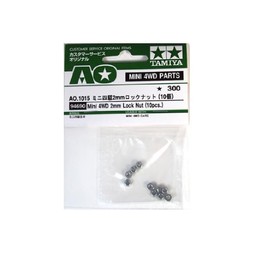 Tamiya AO-1015 Mini 4WD 0.1-inch (2 mm) Lock Nuts
