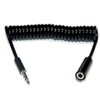 3.5mm Coiled Cable, 3.5mm 3 Pole Male to Female Stereo