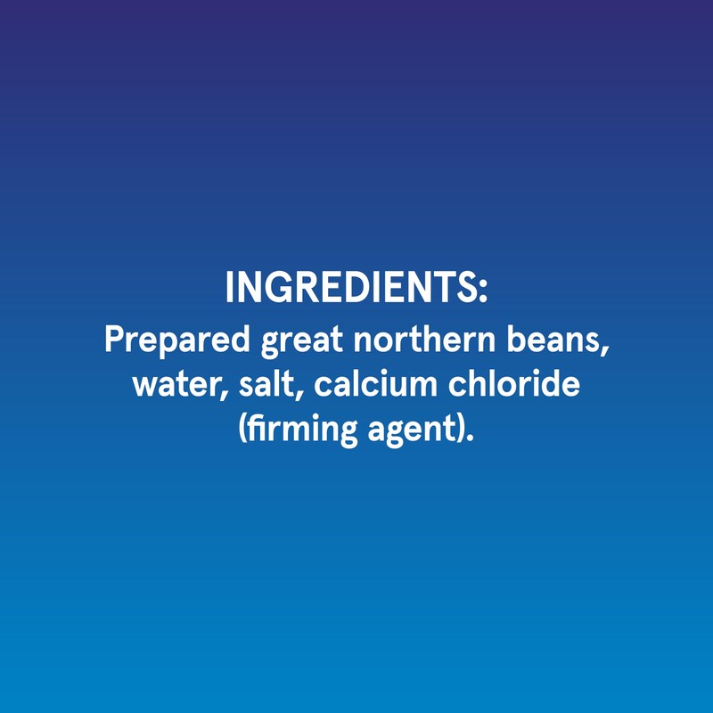 BUSH'S BEST 15.8 oz Canned Great Northern Beans, Source of