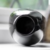 Black 23.5cm Tall Ceramic Face Flower Vase