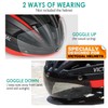Victgoal Bike Helmet Goggles Visor Strong Magnetic Eye Shield (Photochromic)