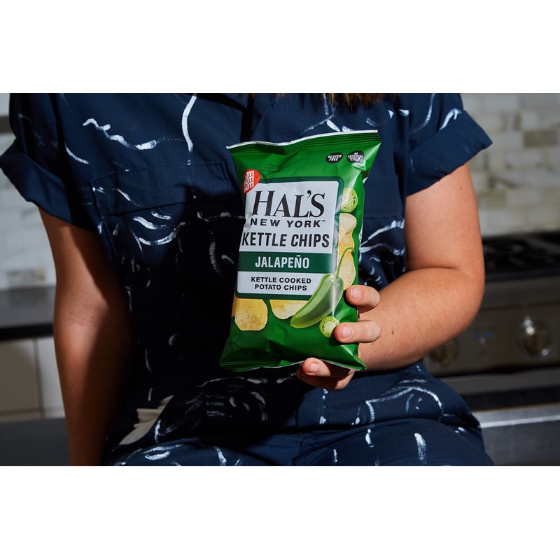 Hal's New York Kettle Cooked Gluten Free Jalapeno Flavored Potato