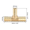 sourcing map Hose Reducer Barb Connection T 3-Way Connector 12