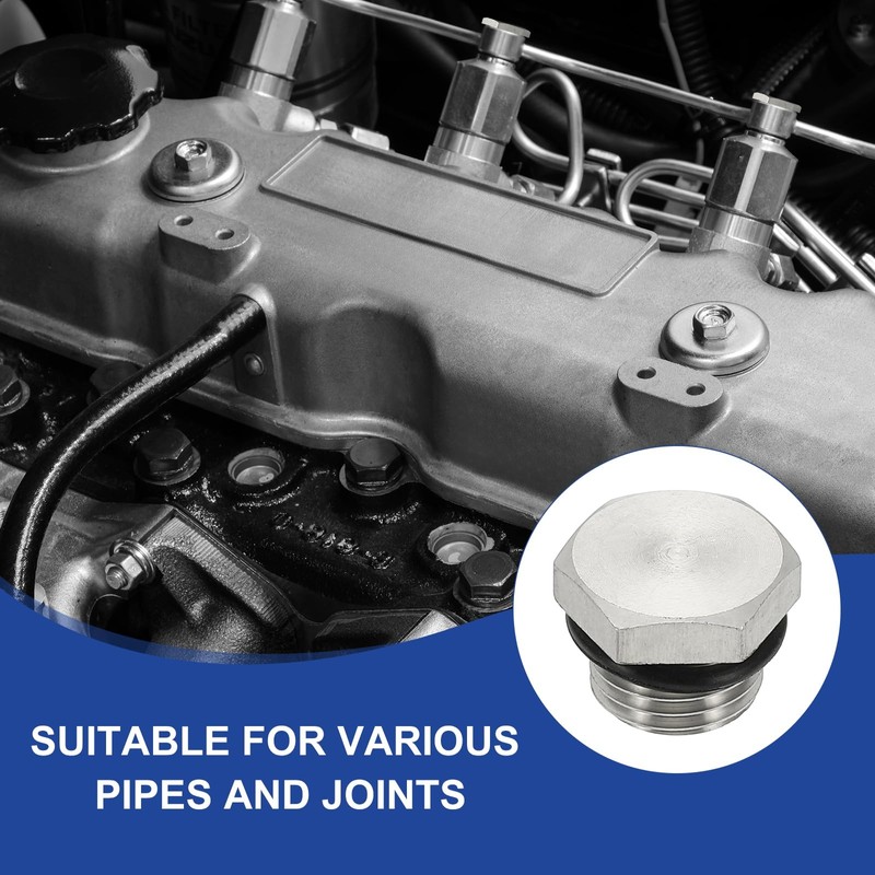 sourcing map NPT Pipe Plug Fitting, 304 Stainless Steel NPT3/4