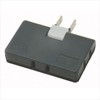Yazawa Corporation Y02C300BK Tracking Resistant Corner Tap, AC 3 Outlets, Black