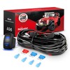 Nilight 10011W 16AWG Wiring Harness Kit-2 Leads LED Light Bar