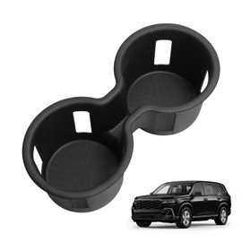 SMABEE Center Console Cup Holder Insert for Honda Pilot 2023-2025 Car Accessories TPE Drinks Holder Box Organizer Car Interior Black