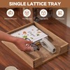 Kirigen Wood Letter-Size Tray Single-Tier(TP-DBR)- Wooden Tones Collection Front-Load Documents