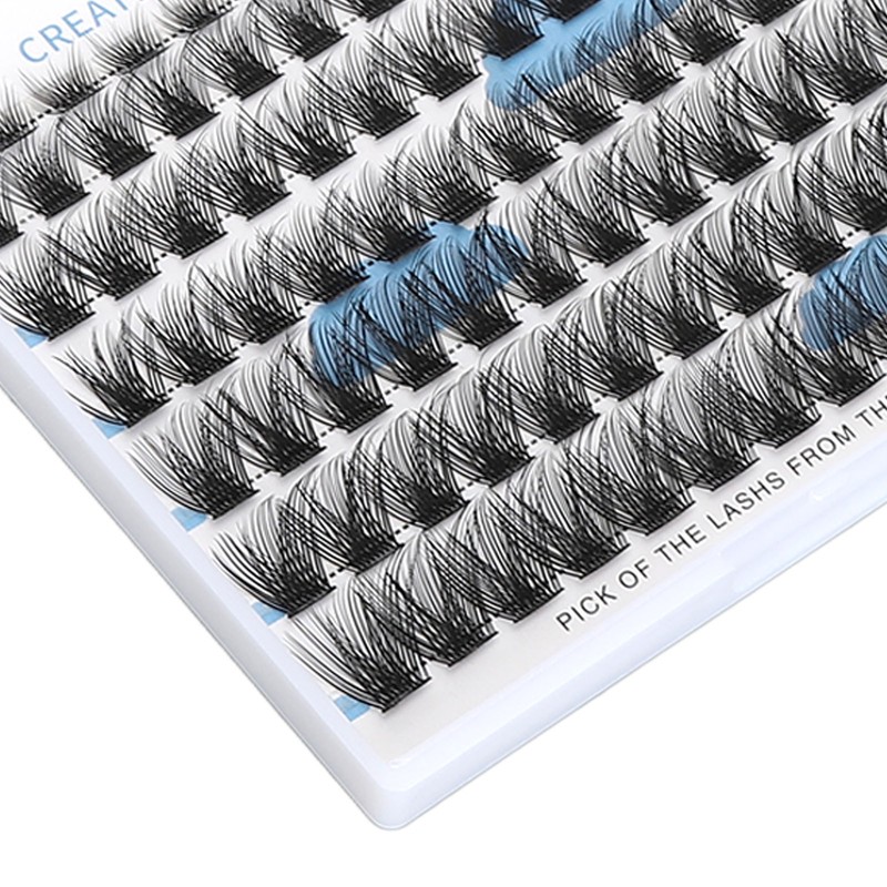 84 Clusters Individual Eyelash Extensions 8/10/12/14/16mm D Curl Fluffy Eyelash