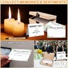 100Pcs Share a Memory Card Sets, Funeral Memorial Cards Wooden