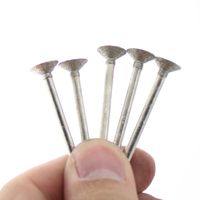 ILOVETOOL Diamond Grinding Bits 10mm Q Needle Concave Needle Grinding