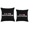I Love Sylvester Matching Girlfriend & Boyfriend Sylvester Throw Pillow