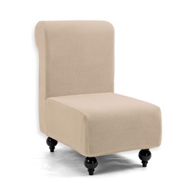 TIANSHU Sofa Cover, 1 Seat, Armless, Chair Cover, Solid, Vertical and Horizontal Elasticity, Stretchable, Fit Type, Anti-Slip, Soft, Elastic Material, Good Stretchability, Four Seasons, Super