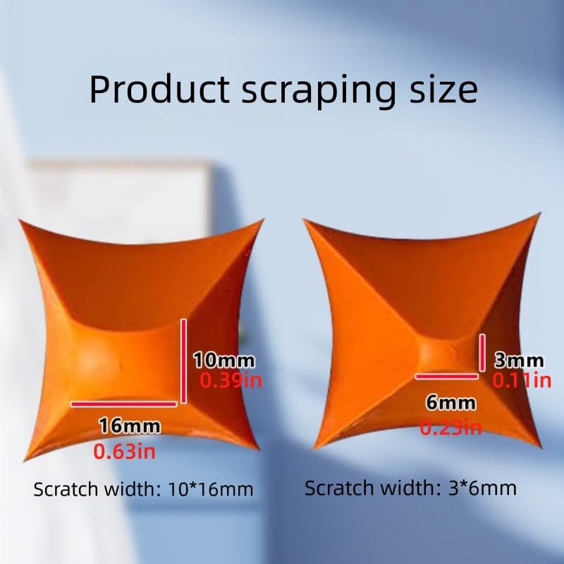 silicone spreader caulking tool, 6-Piece Set, Orange Spreaders, Blue Scrapers,