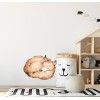 DecalBaby Whimsical Fox Fabric Wall Decal Woodland Forest Animal Wildlife