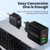 Unbranded European EU To US American Adapter Plug Converter -