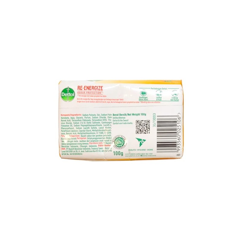 Dettol Antibacterial Soap Bar | Pack of 5, 100 g