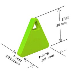 T&F Smart Mini Wireless Bluetooth 4.0 Anti Lost Tracker Alarm Key Finder GPS Locator Triangle Bluetooth Anti-Lost Device for Pet Dog Cat Keys Wallet Bag Kids white/black/pink/green/blue