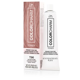Color Charm COLORCHARM Permanent Crme Toner| Free of Animal-Derivied Ingredients| Parabens Free| Gluten Free| T96 Muted Rose| 2 Fl Oz