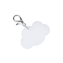Miniblings Cloud Charm Charms Sky Clouds Air – Handmade Fashion Jewellery I Silver-Plated Pendant Charm Bracelet – Pendant for Bracelet, Metal Cotton