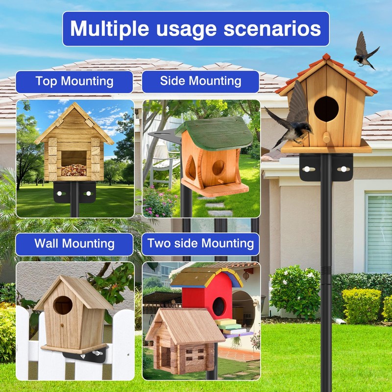 80 Inch Adjustable Bird Feeder Pole,Bird House Pole Suitable for