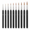 10-Piece Detail Paint Brush Set – Fine Nylon Miniature Brushes