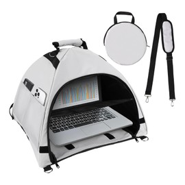 Universal Laptop Sun Shade for Outside, Foldable Laptop Sun Shade & Privacy Shield for 13-16 inch MacBook Air Pro Dell Asus PC,Gray