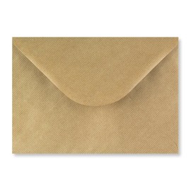 C5 (162x229mm) Coloured Envelopes for A5 Greeting Cards Wedding Invitations & Crafts Pack of 25 (Brown Ribbed)