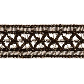 DÉCOPRO (TM) Gimp Braid Trim, Color# SGB - Silver Grey, Black [Sold By The Yard]