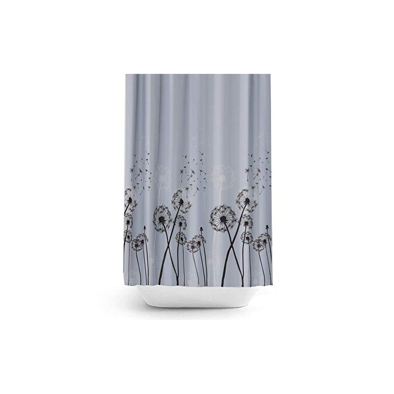Tropik Home Dandelion Fabric Shower Curtain, Wide or Narrow Available