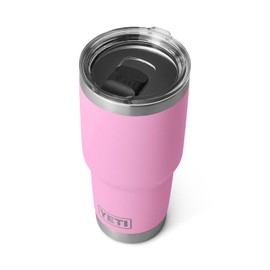 YETI Rambler 30 oz Tumbler, Stainless Steel, Vacuum Insulated with MagSlider Lid, Power Pink