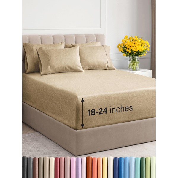 CGK Unlimited Extra Deep Cal King Sheet Set - 6