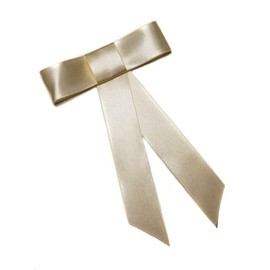 EmilyRose Couture Satin Hair Bow Collection (Alligator Clip, Ivory)