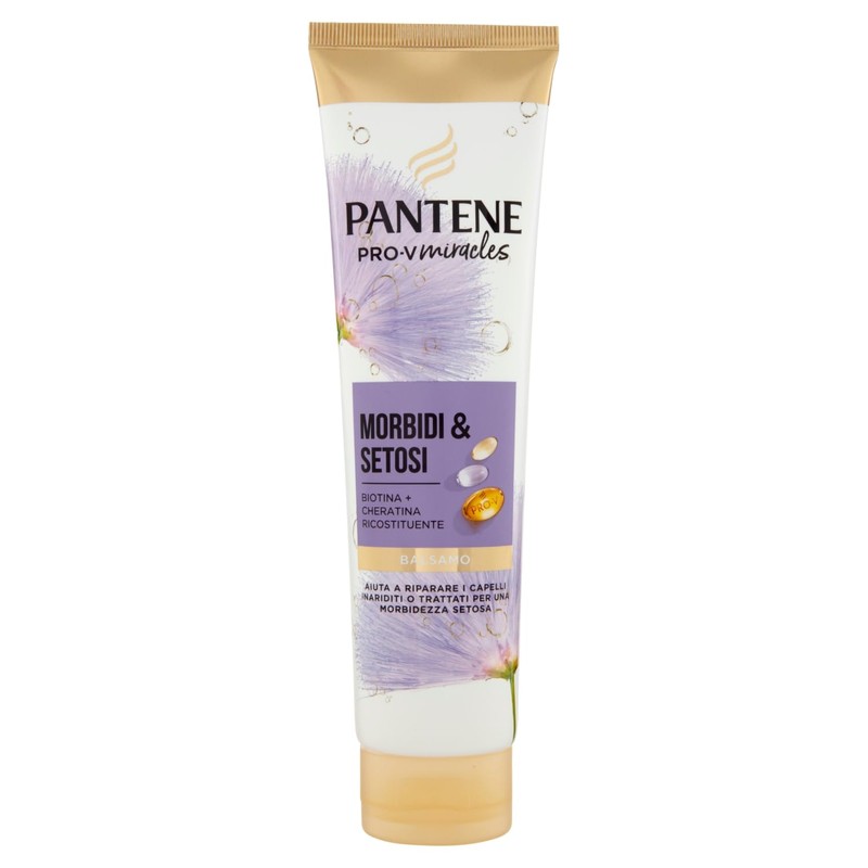 Pantene Soft & Silky Conditioner with Biotin and Keratin Rebuilding
