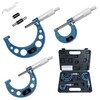 HDLNKAK Outside Micrometer Set, 0-3" Machinist Micrometer, 3 Pcs Machinist