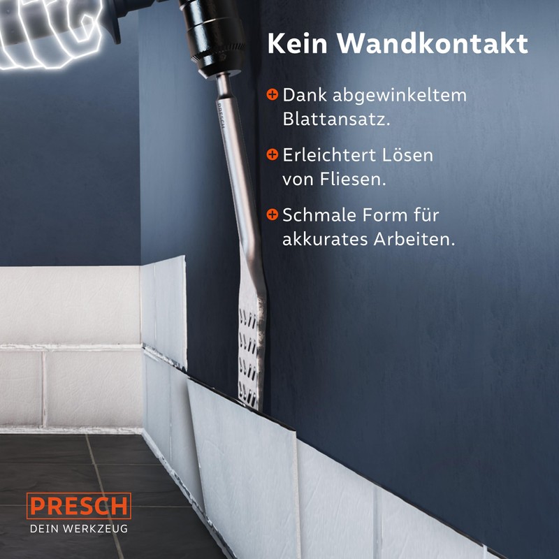 Presch SDS Plus Tile Chisel - Extra Long (250 mm)