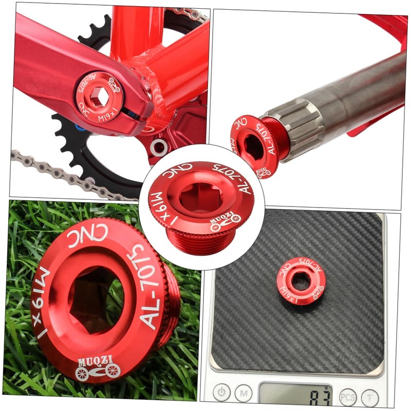 Mipcase 2pcs Practical Bike Crank Bolt Mountain Bike Parts Accessories