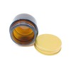 Aura 30ml Amber Glass Jars with Gold Tin Plate Lids