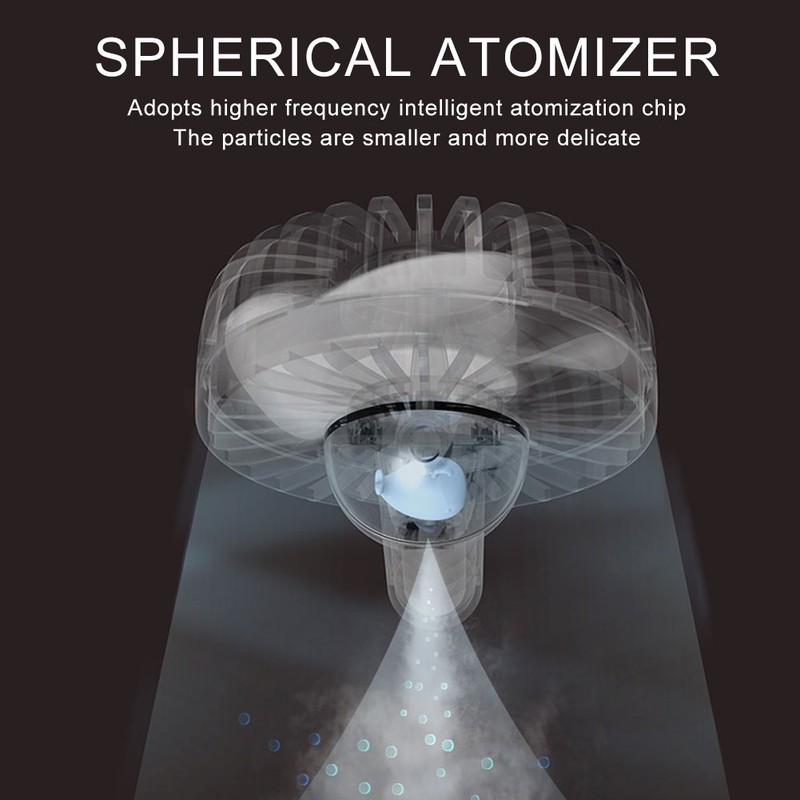 Portable ABS 10ml Water Tank Mini Handy Mist Spray Fan