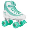 Roller Derby Firestar Youth Girl's Quad Roller Skates, White/Mint, Size
